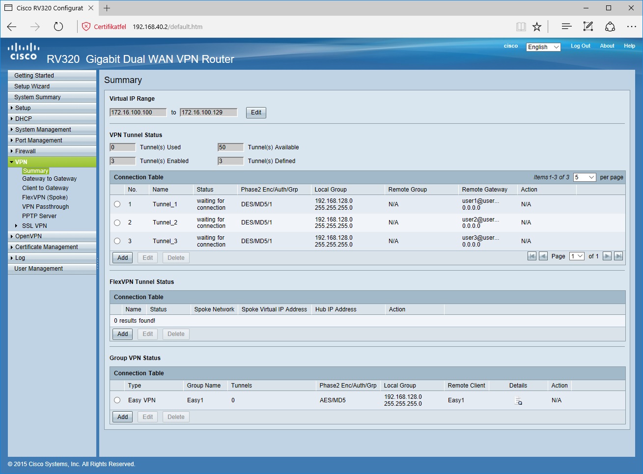 ipsec vpn cleint for mac rv130