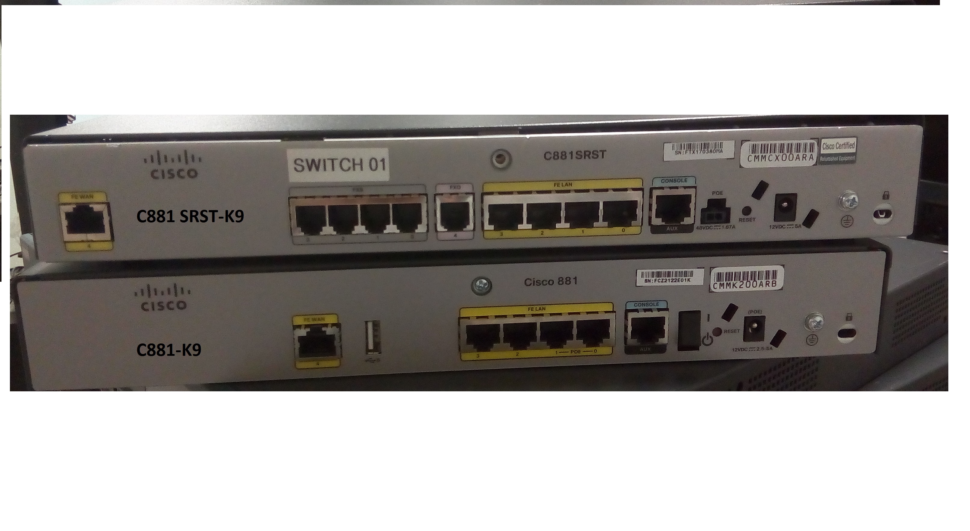 Cisco 881-K9 out of box no active POE - Cisco Community