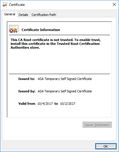 ssl vpn certificate cisco asa 5506