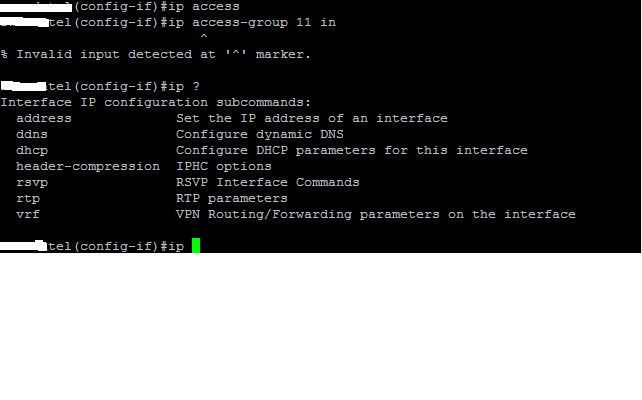 access-group command doesnt exist - Cisco Community