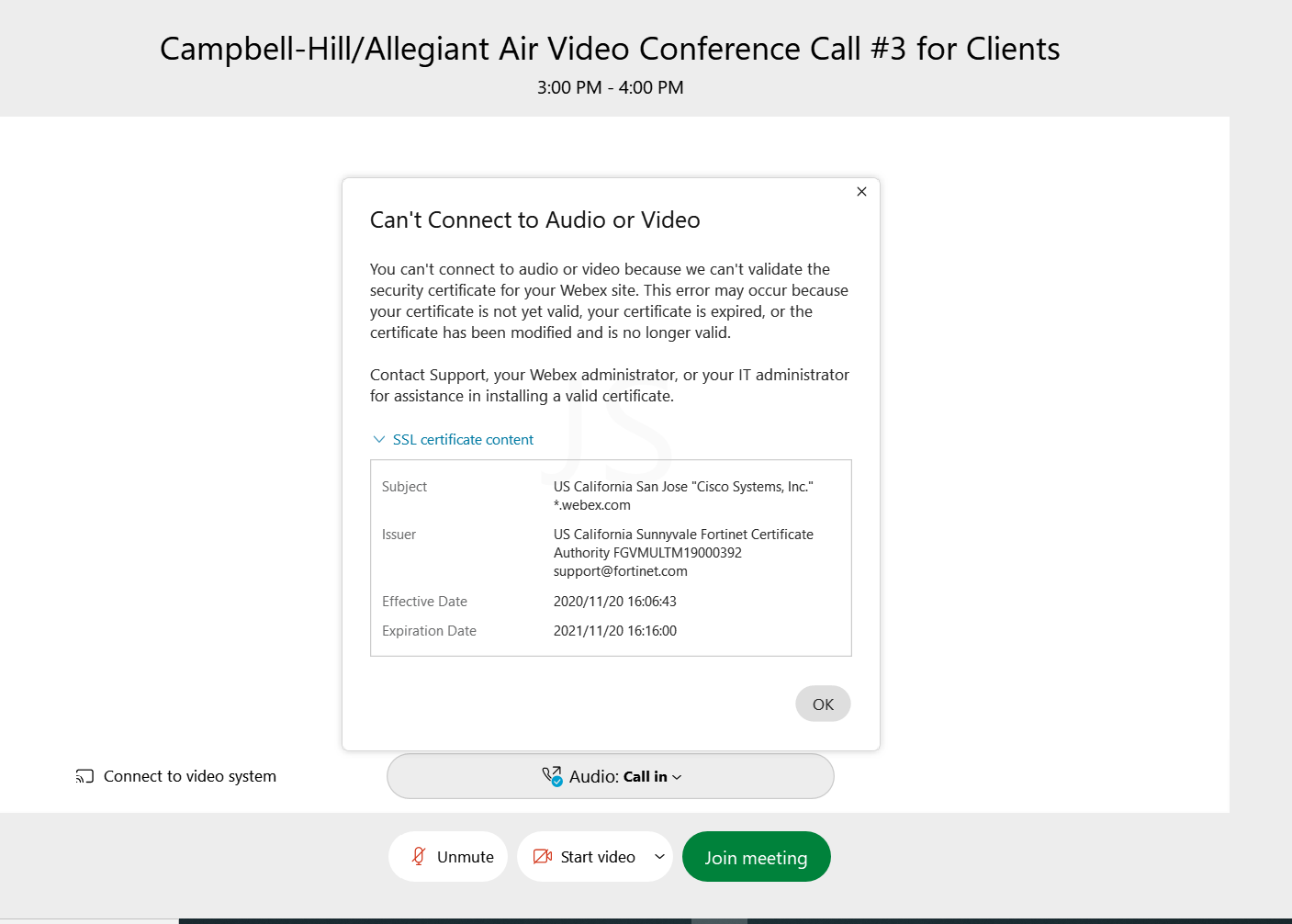 Webex Certificate Error Cisco Community Webex Certificate Error Cisco Community