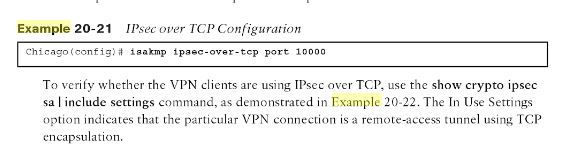 Solved: IPSec VPN Tunnel - Changing ISAKMP Port - Cisco Community
