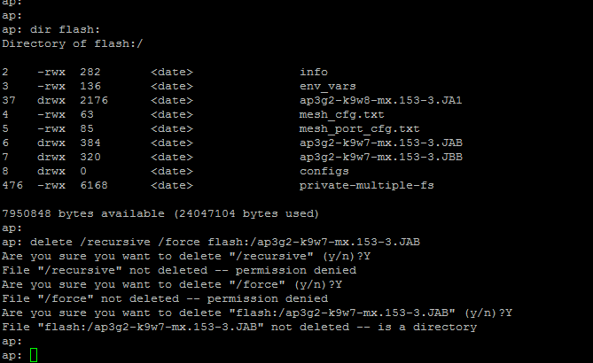 não é possível abrir o flash cisco