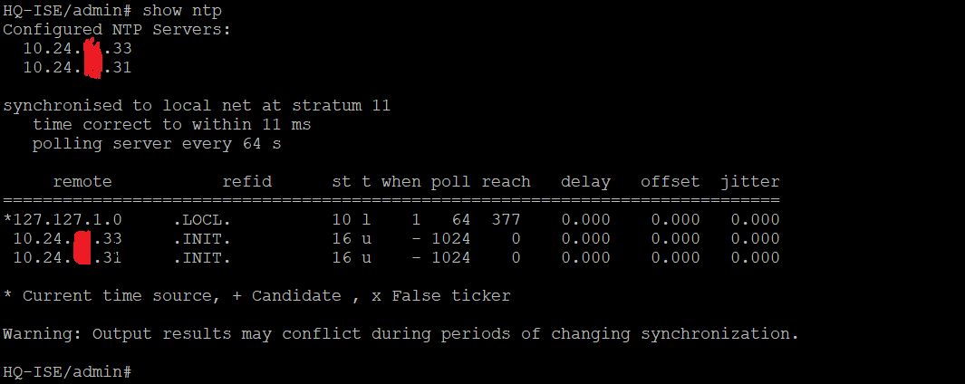 Solved Ise Ntp Time Source Cisco Community