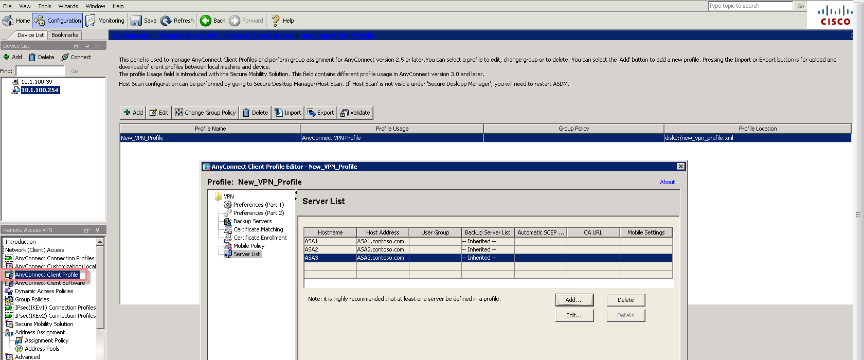 cisco anyconnect secure mobility client vpn profile editor