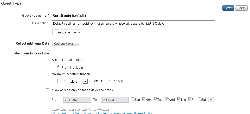 How to configure Facebook login page for Guest users