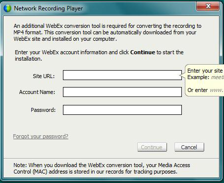 download webex arf player for videos