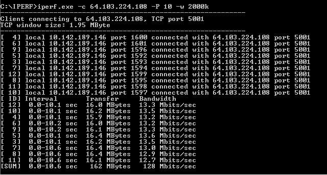 IPERF Test for measuring the throughput/speed of a WLAN client. - Cisco  Community