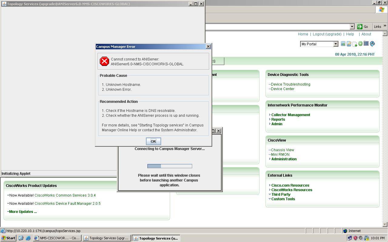 ciscoworks topology services error.JPG