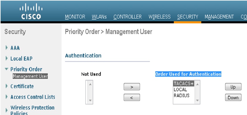 Cisco Wlc And Acs 5 X Tacacs Configuration Example For Web