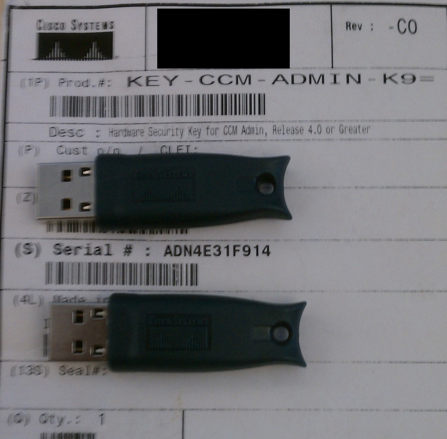 cisco usb etoken usb security key