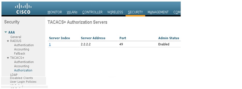 Wlc And Acs 5 X Tacacs Configuration Example Web Authentication