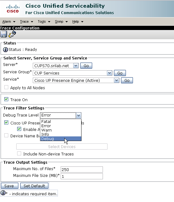 setting debug leve presence engine.png