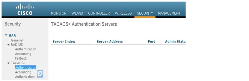 Wlc And Acs 5 X Tacacs Configuration Example Web Authentication