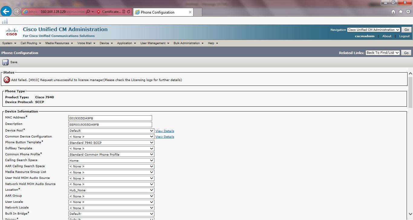 CUCM adding phone errors.JPG
