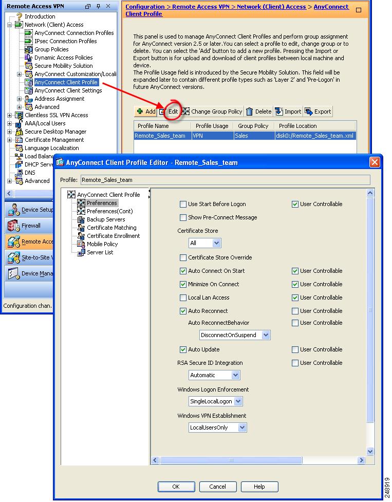 win 10 cisco anyconnect 4.5 profile location