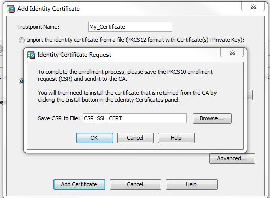 crypto generate key certificate 1 certificate the a Install Cisco Community ASA.  on