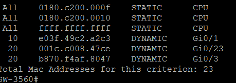 disable mac address learning within a vlan