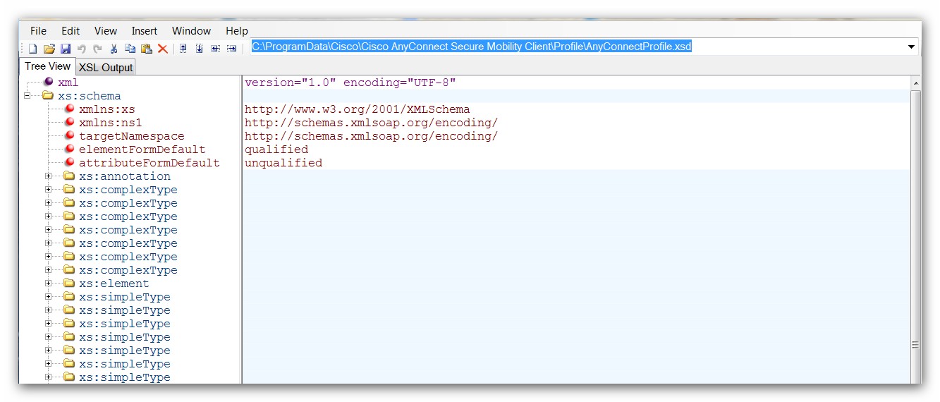 anyconnect profile .xml file