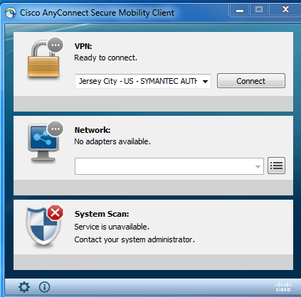 cisco anyconnect no wifi adapters available windows 10