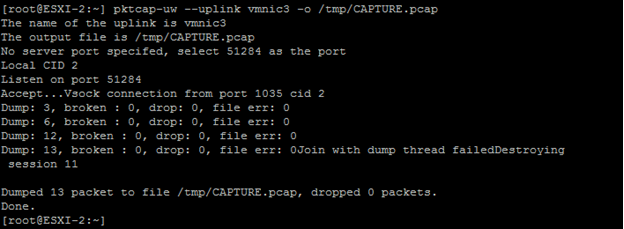 how to do wireshark packet capture in vmware