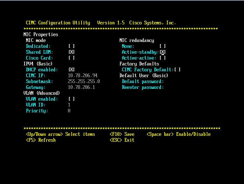 Configure or Change CIMC IP address on UCS C200 series servers - Cisco  Community