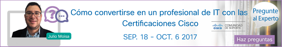Pregunte al Experto-Certificaciones Cisco