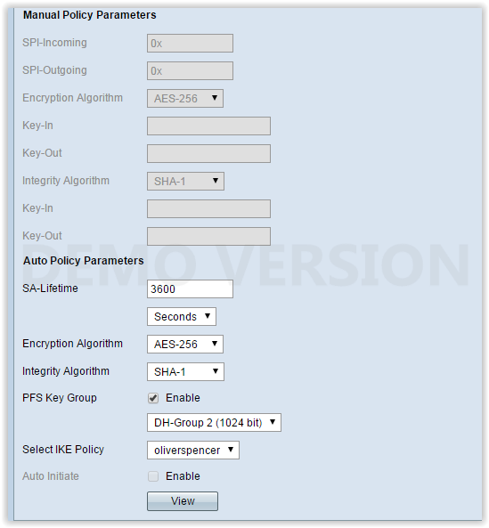 ipsecuritas ipsec inactive