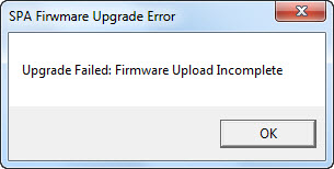 Firmware Update Error