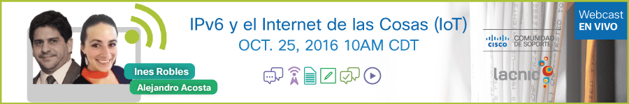 Webcast: IPv6 y IoT con Cisco y Lacnic