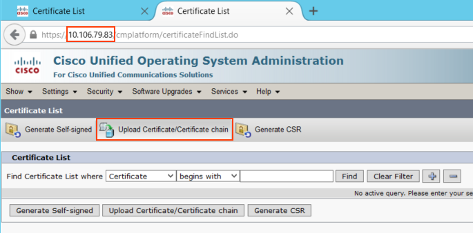 CUCM Upload CertificateCertificate chain.png