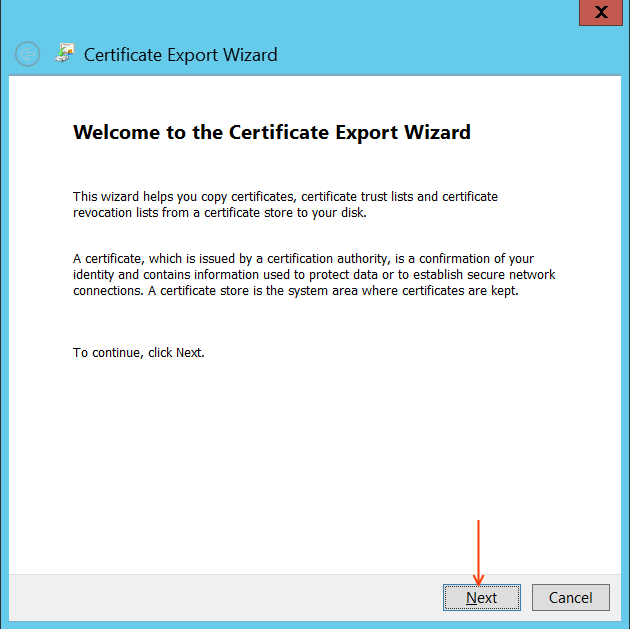 CUCM Certificate export wizard.png