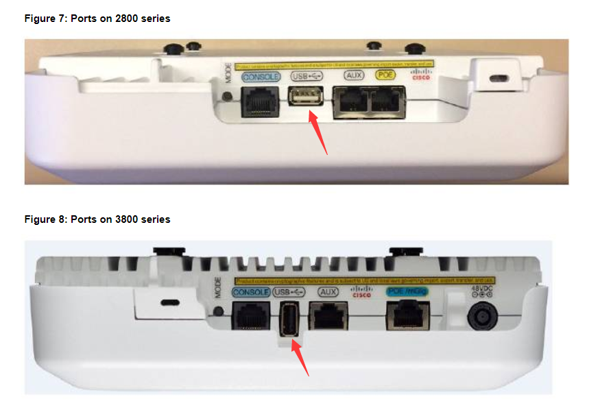 Who knows what the USB ports of AP2800 and AP3800 do? - Cisco Community