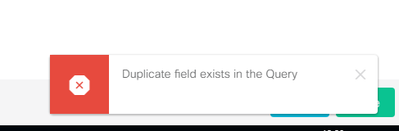 Duplicate field exists in the Query.PNG