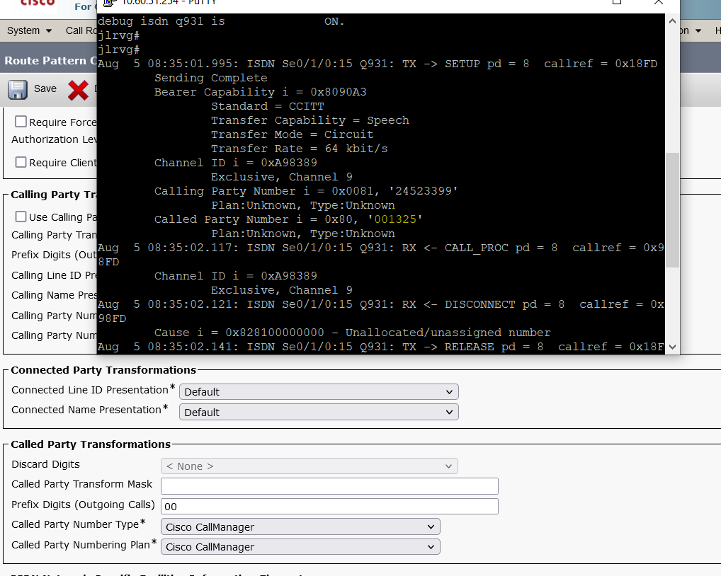 Prefix Digits (Outgoing Calls) '*' in Route Pattern - Cisco Community