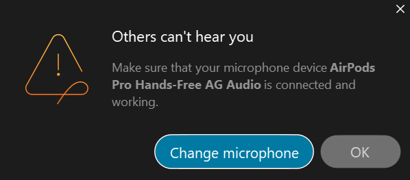 Airpods Pro Mic not connecting - Cisco Community