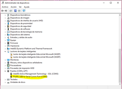 Revisar el puerto COM en windows