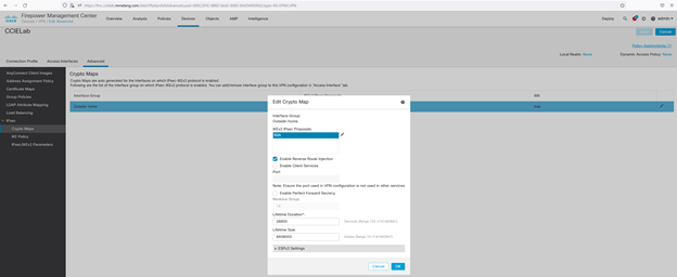 Assigning IKEv2 IPsec Proposal