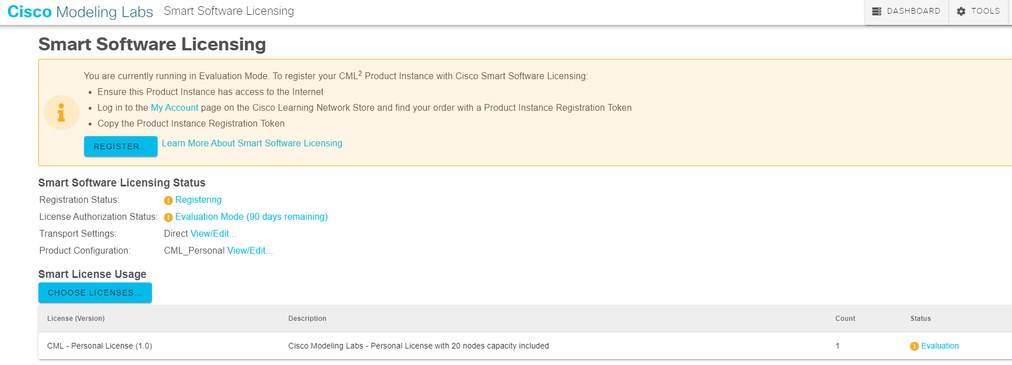 cml license token issue.PNG