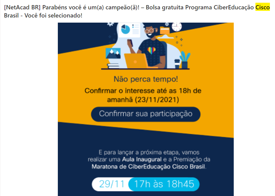 Programa CiberEducação Cisco Brasil - Cisco