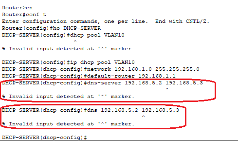 Solved: Configuring router DHCP pool with DNS - Cisco Community