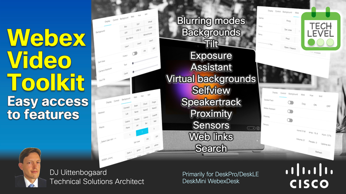 Với Webex desk video toolkit, bạn có thể tạo dựng và quản lý những bức ảnh chuyên nghiệp, đáp ứng các yêu cầu họp trực tuyến của mình một cách hiệu quả. Tính năng này cung cấp cho bạn các công cụ mạnh mẽ để chỉnh sửa, tạo ra các bức ảnh với hình ảnh đa dạng và đẹp mắt. Hãy xem ngay hình ảnh liên quan để khám phá những tính năng tuyệt vời mà Webex desk video toolkit mang lại.