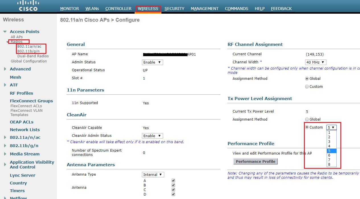Solved Increase signal strength of a single AIRCAP3602IAK9 access