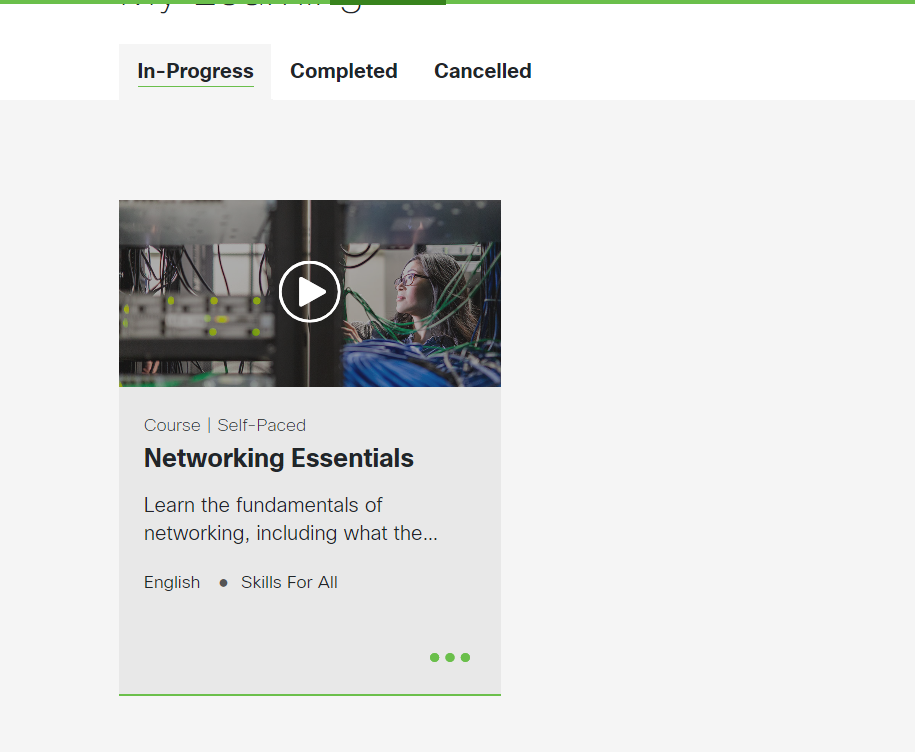 Can't Complete the Networking Essentials Course - Cisco Community