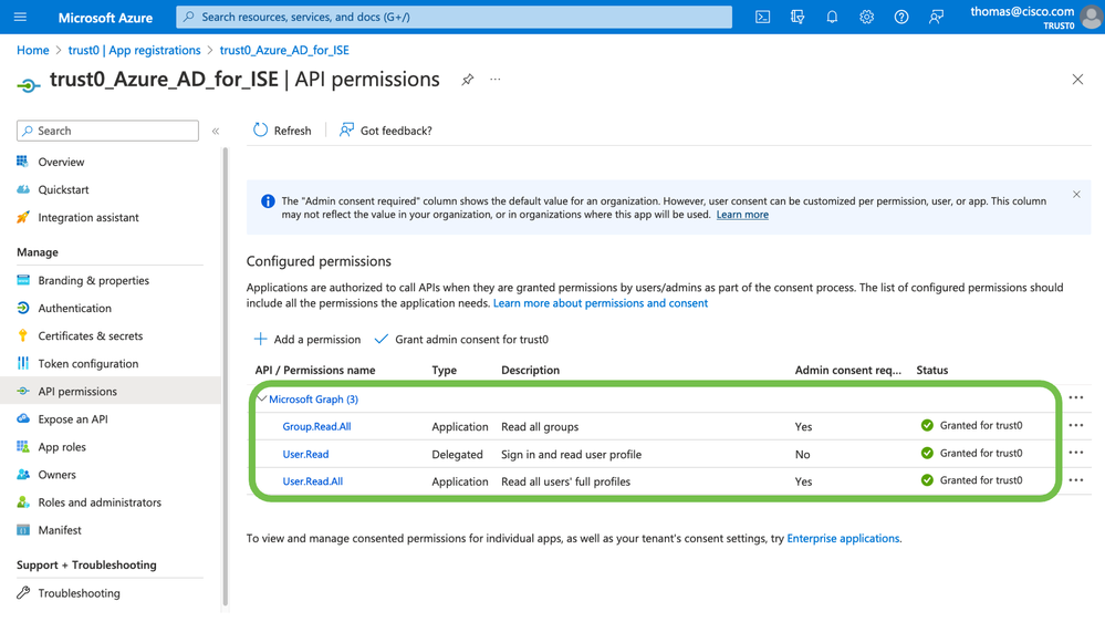 ISE 3.2 - Azure AD Permissions for EAP-TLS.png