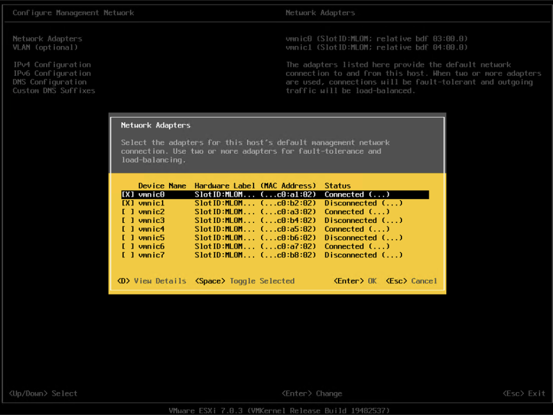 Solved ESXI UCS native vlan Cisco Community