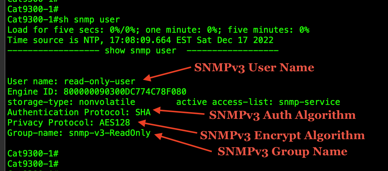Configuration Template for SNMPv3 - Cisco Community