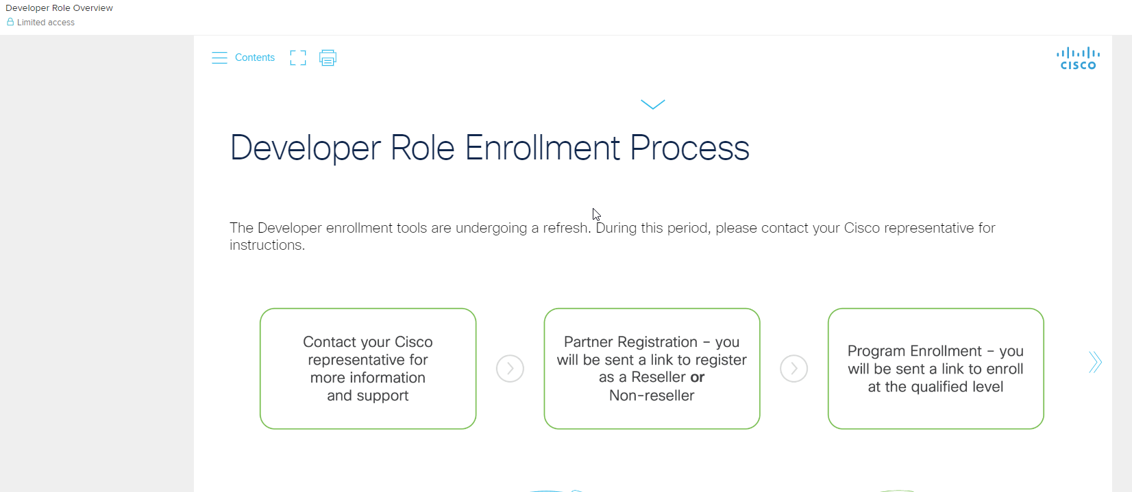 Developer Advisor Portal Enrollment - Cisco Community