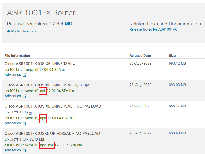 Solved: ASR 1001-X router upgrade, about the filename - Cisco Community