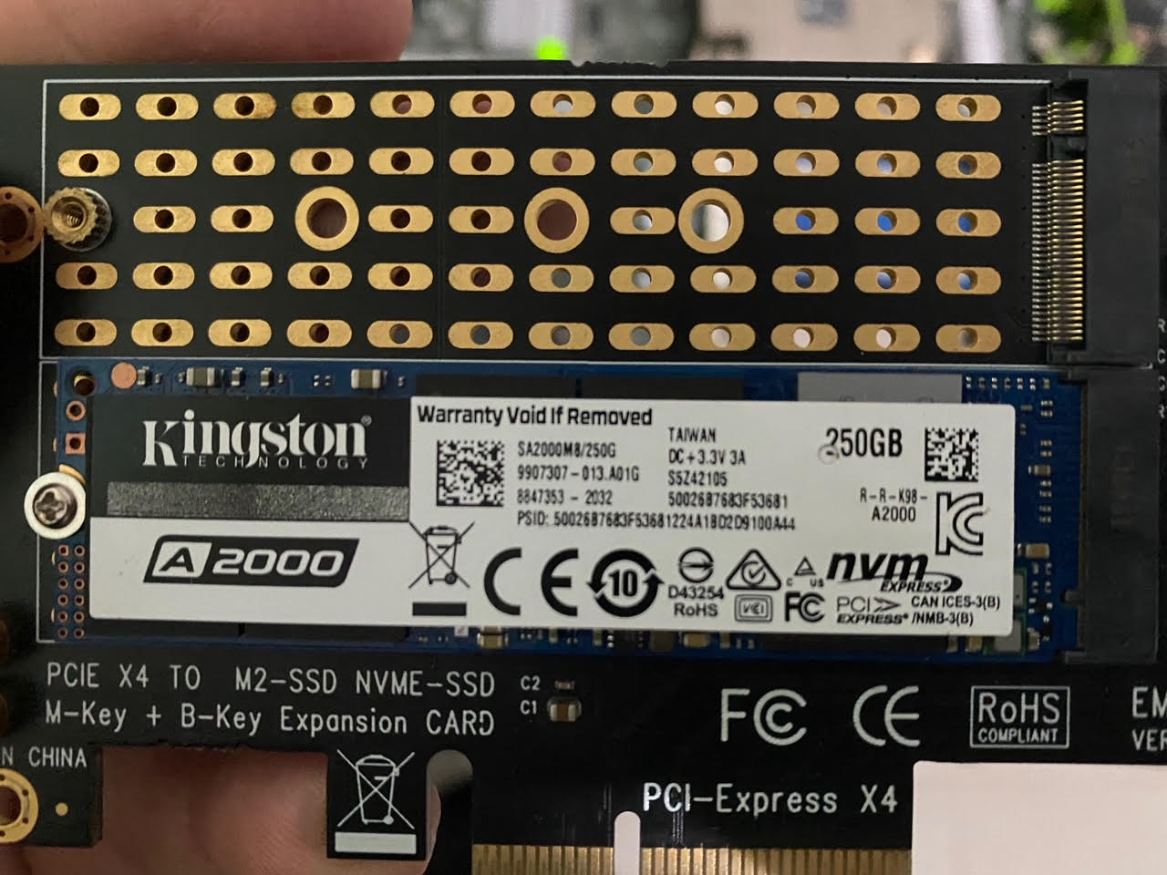 Unable to use an M2 SSD with a PCI adapter on Cisco C220 M4 - Cisco  Community
